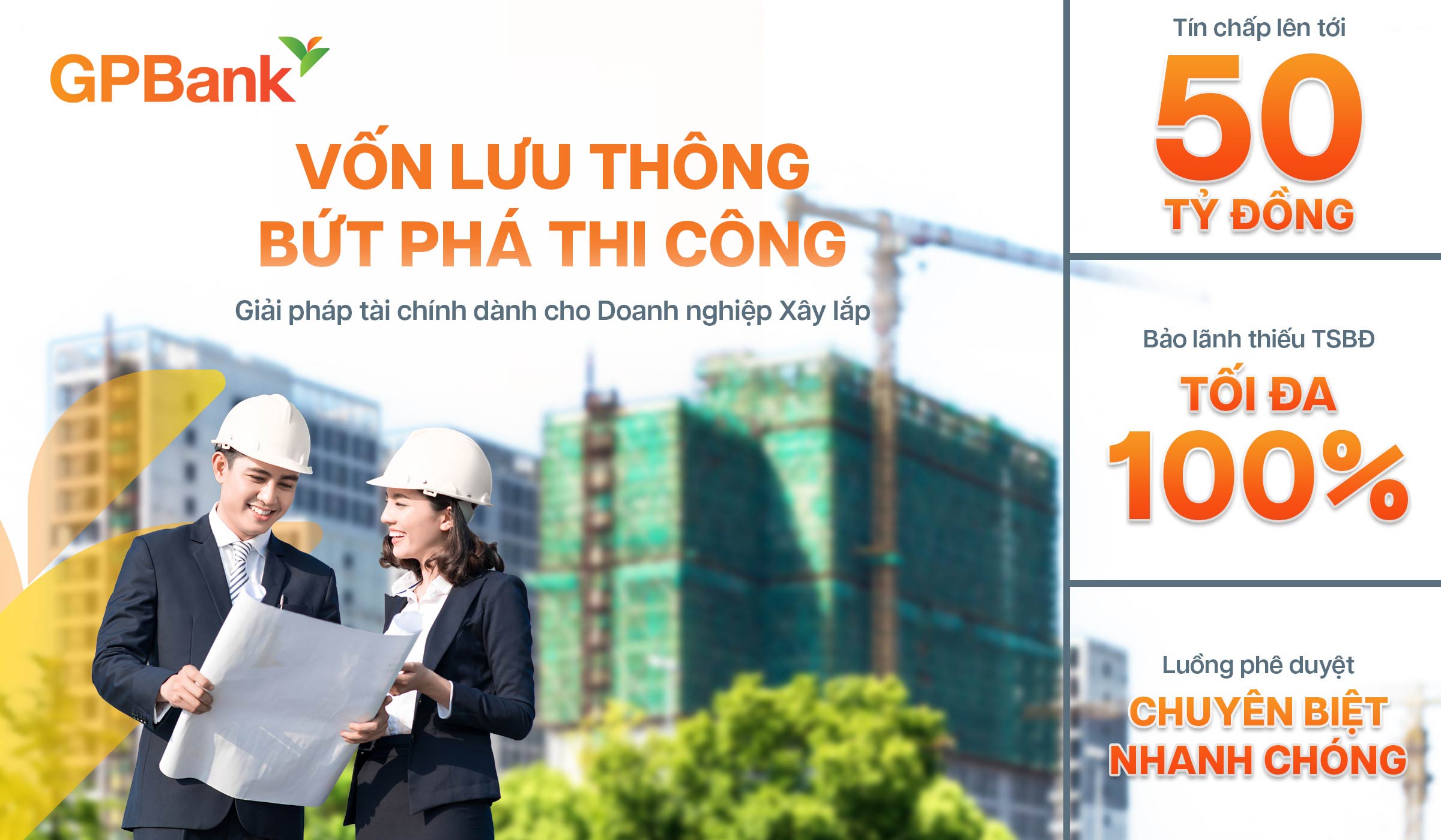 SẢN PHẨM XÂY LẮP SME: LINH HOẠT TÀI TRỢ - TRỌN VẸN CÔNG TRÌNH
