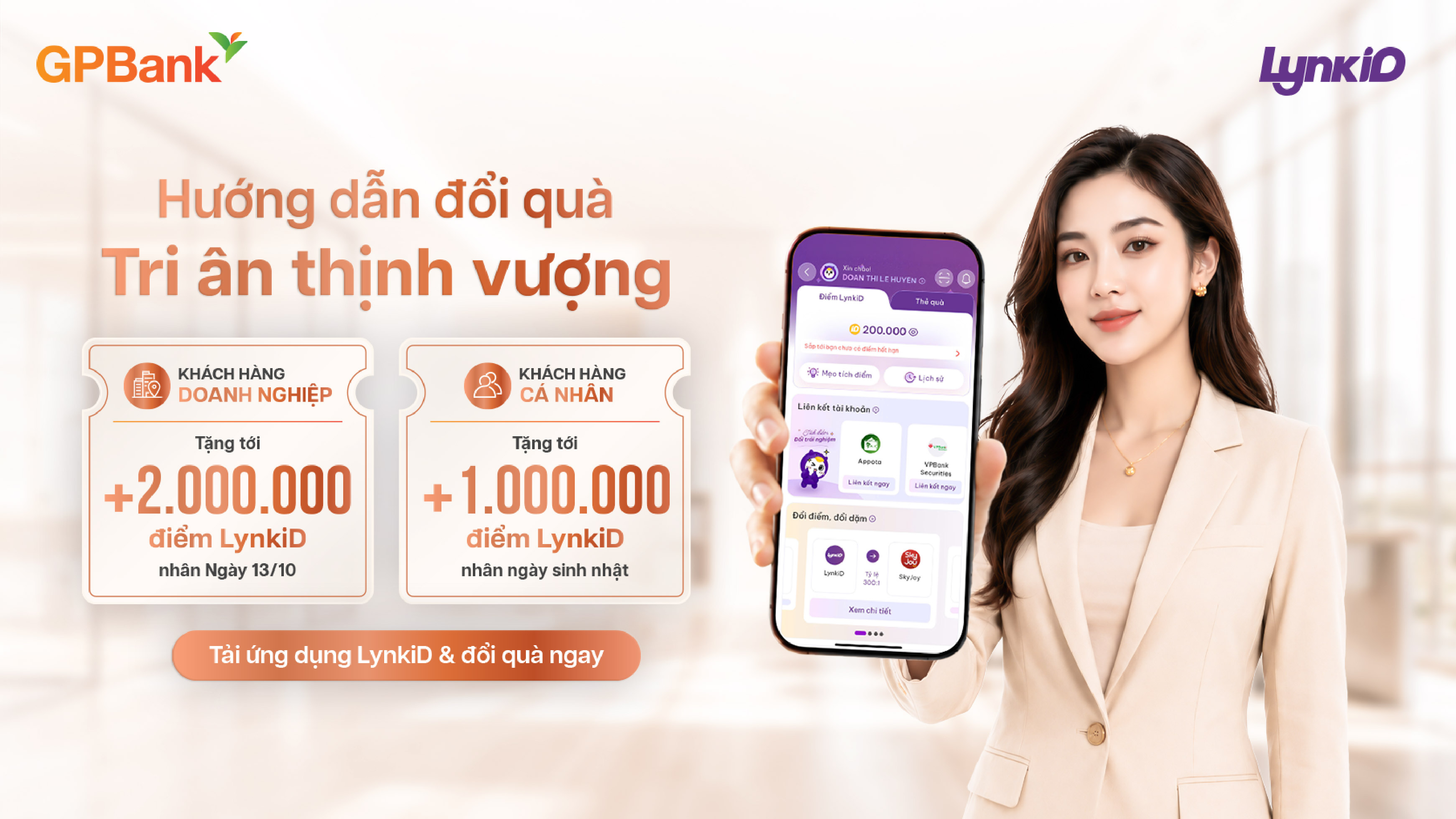 Triệu điểm tri ân - Vạn trải nghiệm xứng tầm cùng chương trình “Tri ân thịnh vượng”