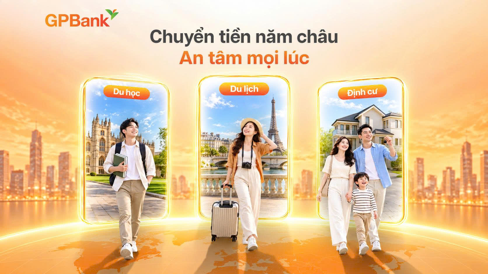 Chuyển tiền quốc tế cùng GPBank - An tâm mọi giao dịch