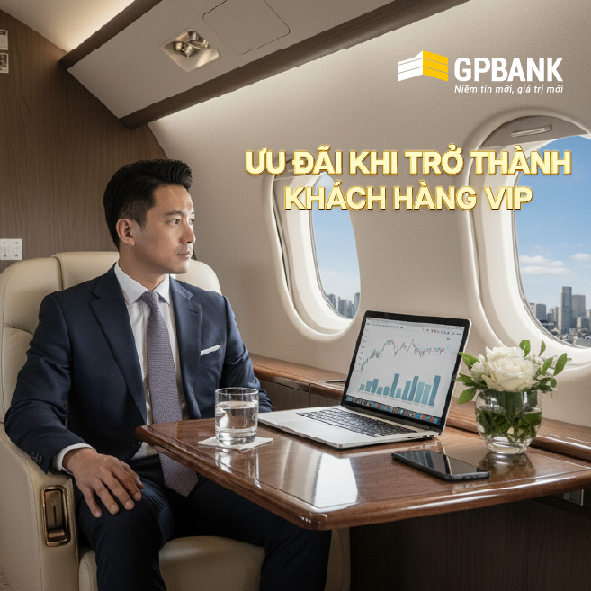  "NGẬP TRÀN ƯU ĐÃI KHI TRỞ THÀNH KHÁCH HÀNG VIP CỦA GPBANK"